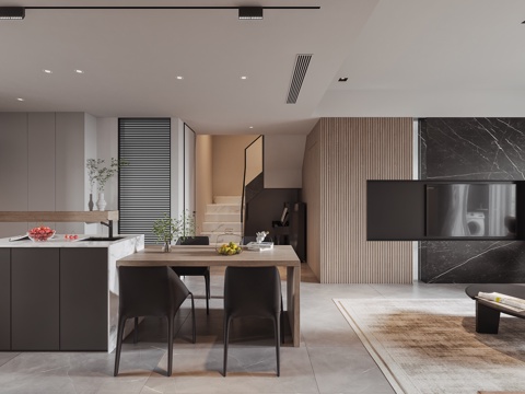  轻奢别墅 样板间 最新全套施工图 效果图合集cad施工图 