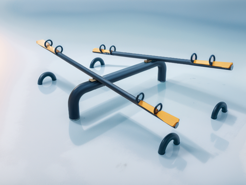 健身器材su模型