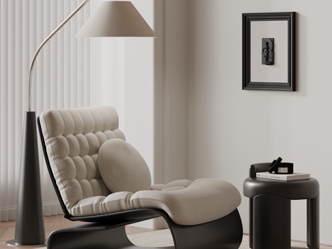  现代躺椅 沙发椅su模型 