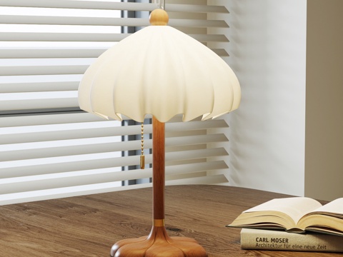  法式中古台灯su模型 