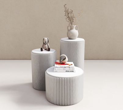 产品展台 创意纸凳 产品展示 风琴凳 伸缩矮凳 餐椅凳 折叠su模型