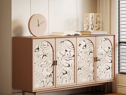 中古边柜 玄关柜 斗柜su模型