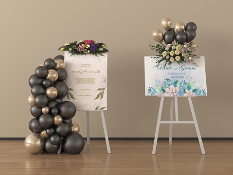 现代美陈 展架 置物架su模型