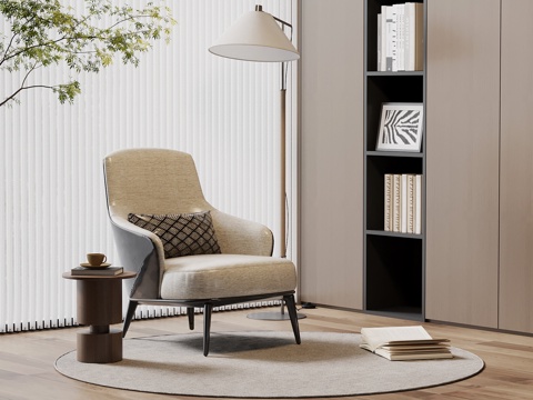 现代休闲椅su模型