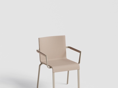  roberti 现代户外餐椅 单人椅组合3d模型 