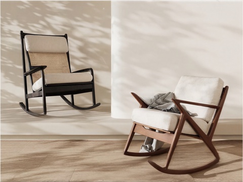  中古风休闲椅3D模型3d模型 