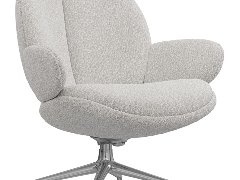  现代意式布艺扶手椅3d模型 