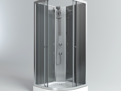  现代淋浴房 淋浴房3d模型 