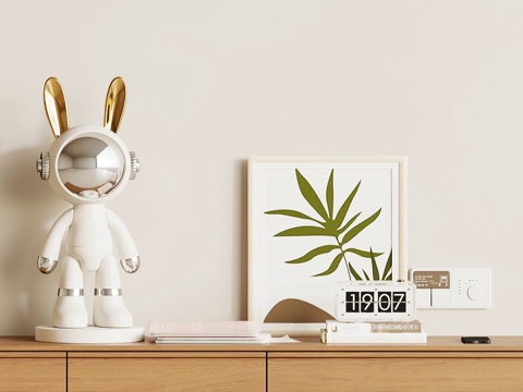  现代奶油摆件3d模型 