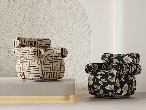 法式中古单人沙发 复古单人沙发 休闲沙发su模型