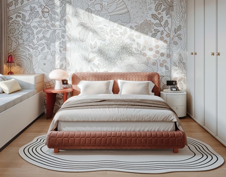  现代儿童房卧室3d模型 