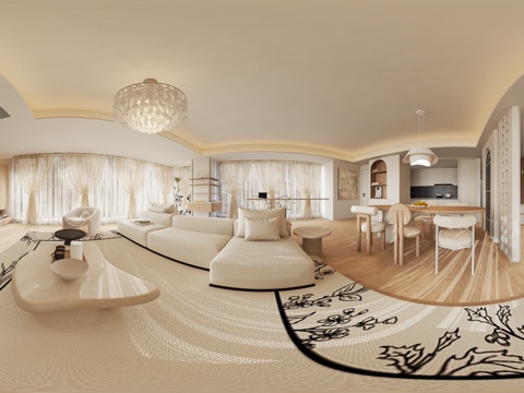  现代风格客餐厅 