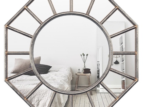  现代北欧装饰镜子3d模型 