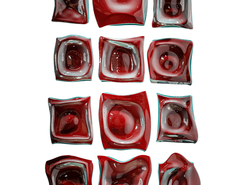  现代极简艺术墙饰3d模型 