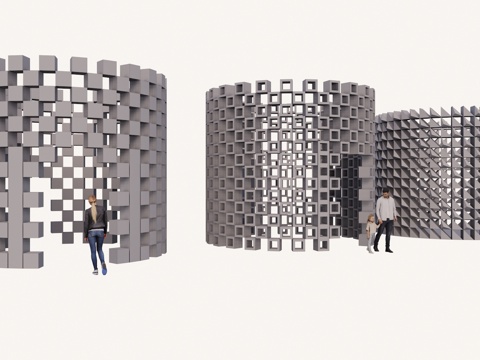 跑步 器材 太阳能 现代 户外 健身 体育 低碳 智慧 瑜伽su模型