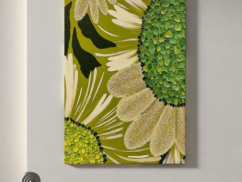  现代，轻奢，奶油，田园，装饰画3d模型 