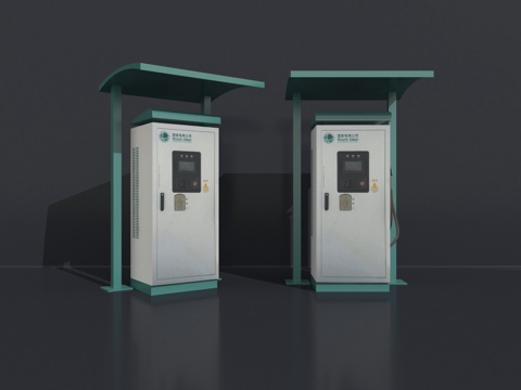  现代配电箱3d模型 