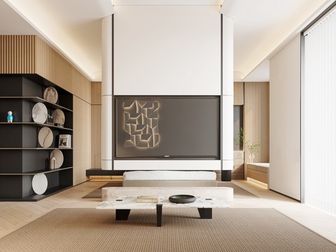  奶油风 样板间 最新全套施工图 效果图合集cad施工图 