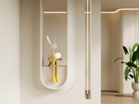  现代玄关su模型 