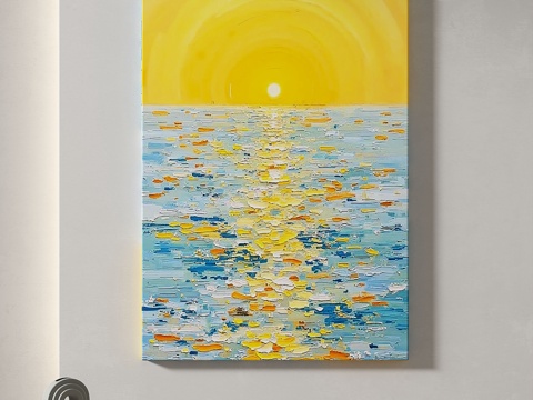  现代，轻奢，奶油，田园，装饰画3d模型 