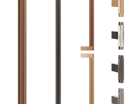  现代轻奢家具拉手 门拉手 五金件3d模型 