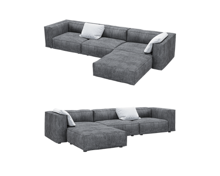  ZZOK 转角沙发3d模型 