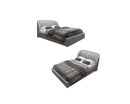  The IDEA 双人床3d模型 