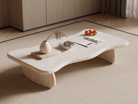  中古风茶几su模型 