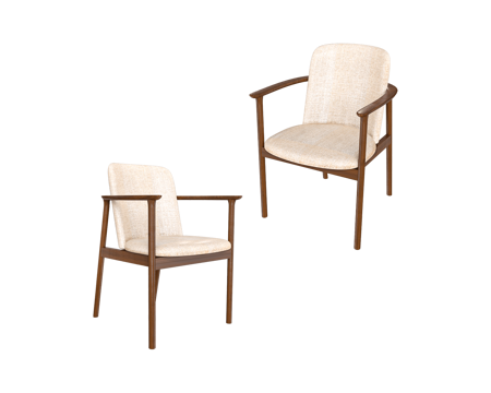  ZZOK 餐椅 扶手椅子3d模型 