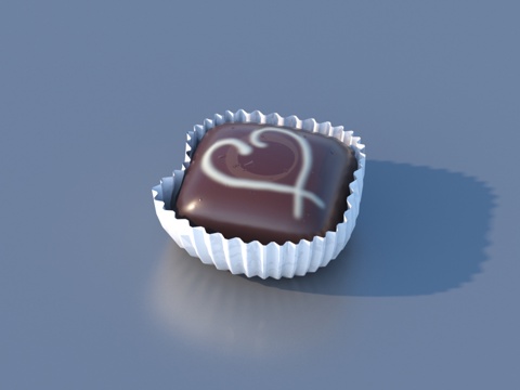  巧克力 巧克力球 溏心3d模型 