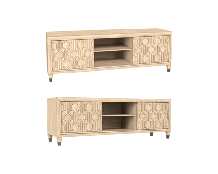  Full House 美式电视柜3d模型 