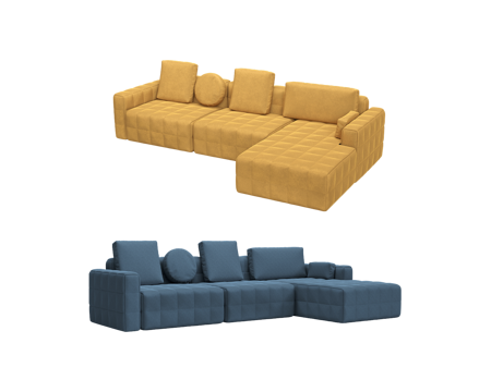  KULT 三人沙发3d模型 