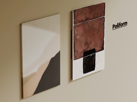  现代挂画 客厅装饰画3d模型 