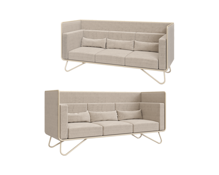  Artu 三人沙发3d模型 