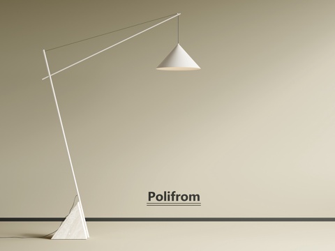  现代落地灯su模型 