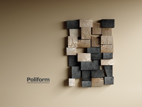  中古风墙饰3d模型 