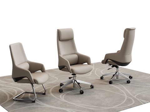  现代 办公椅 网椅 转椅 职员椅 员工椅 经理椅 弓字3d模型 