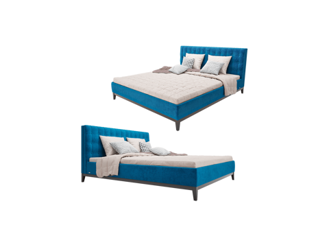  Furman 双人床3d模型 