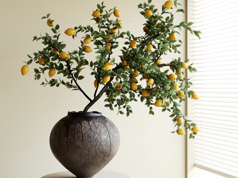 现代花瓶花艺su模型