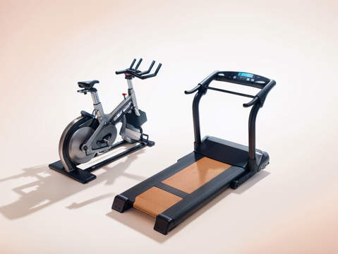  健身器材su模型 