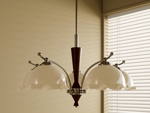 法式吊灯su模型