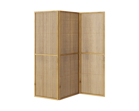  Manual mode 原木风屏风3d模型 