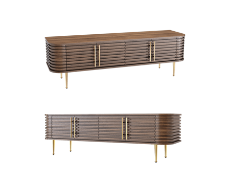  Full House 美式电视柜3d模型 