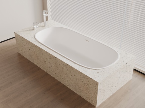 现代浴缸su模型