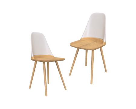  ZZOK 原木风餐椅3d模型 