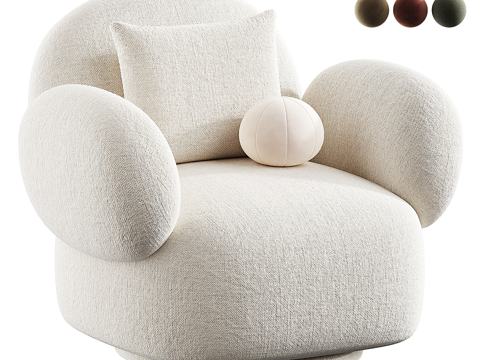  单人沙发3d模型 