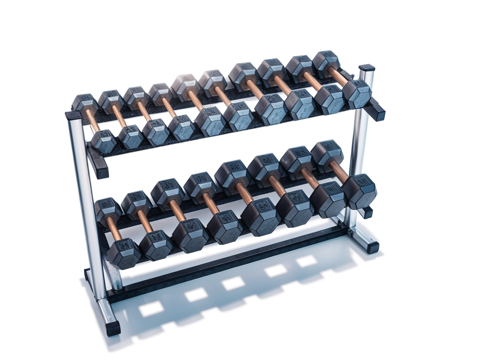  健身器材su模型 