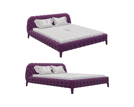  Arketipo 意式双人床3d模型 