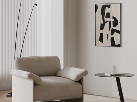  现代单人沙发 休闲沙发3d模型 