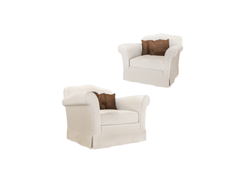  Furman 美式单人沙发3d模型 